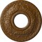 Ekena Millwork Hurley Ceiling Medallion (Fits Canopies up to 7 1/4"), 22 1/8"OD x 7 1/4"ID x 1 3/4"P, Smokey Topaz CM26HUSTF - alternate 1